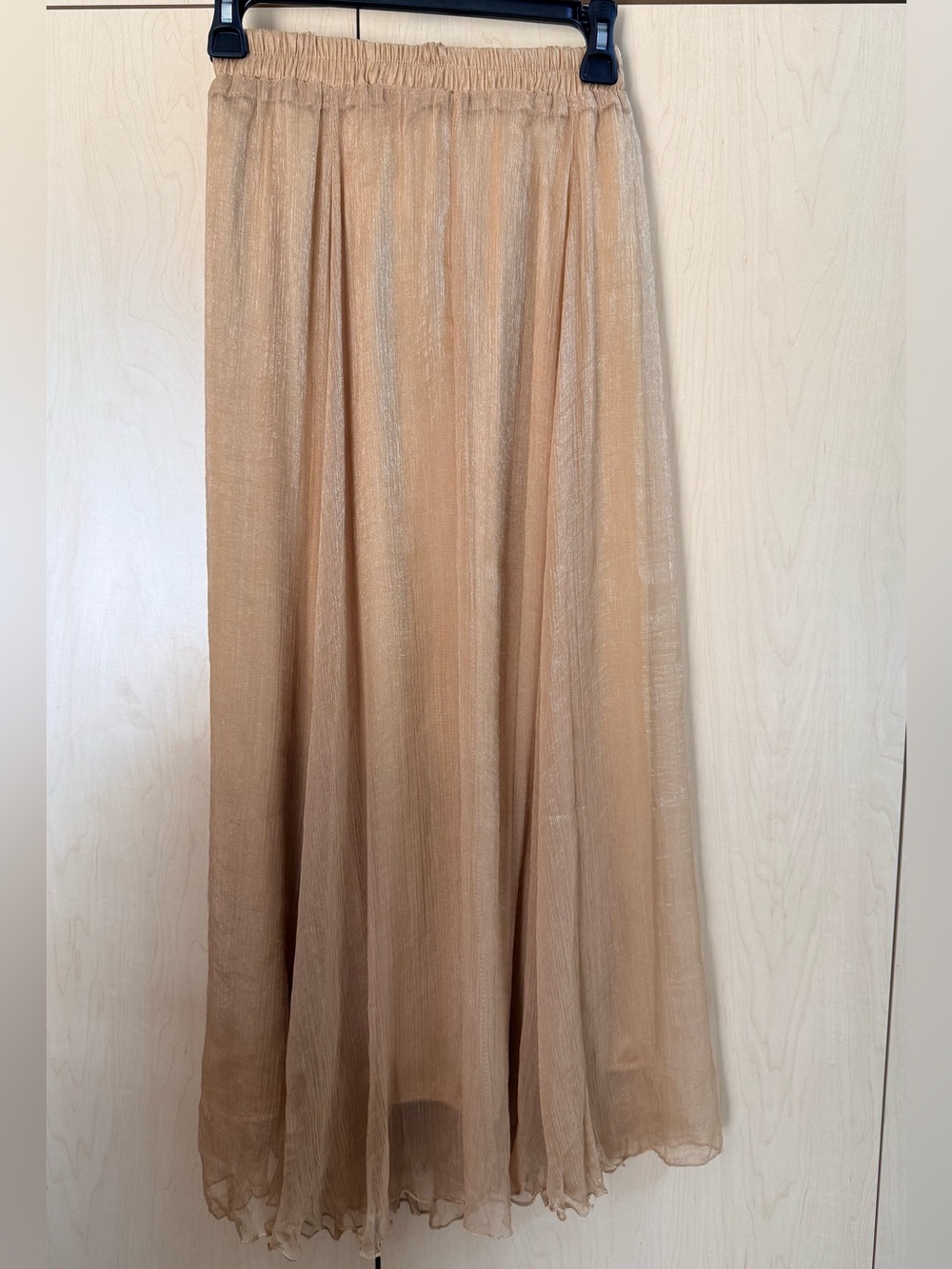 HONG YIYOU PIN Gold Maxi Skirt